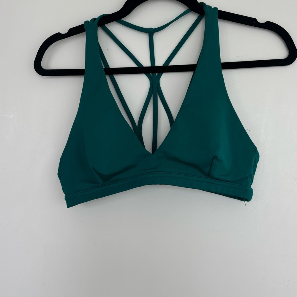 Teal / Emerald Green Strappy Sport Bra